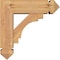 Ekena Millwork Merced Arts and Crafts Smooth Bracket w/ Offset Brace, Western Red Cedar, 5 1/2"W x 16"D x 16"H BKT0604X16X16MRC03SWR - alternate 4